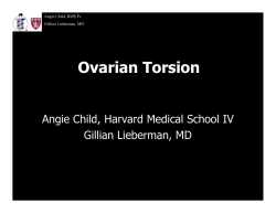 Ovarian Torsion - Lieberman`s eRadiology