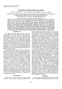 The titanium contents of lunar mare basalts