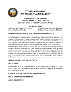 City Council/Planning Agency