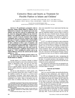 Corrective Shoes and Inserts as Treatment for Flexible Flatfoot in