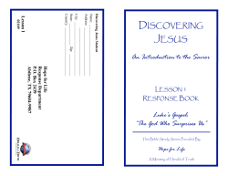 An Introdu tion to the Savior