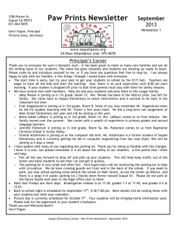 Paw Prints Newsletter
