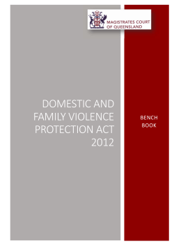 Domestic and Family Violence Protection Act 2012