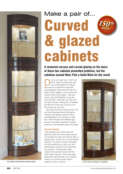 Making Curved Glass Cabinets issue 150