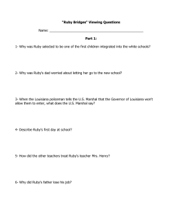 Ruby Bridges Viewing Questions