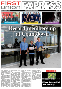 INSIDE : - FIRST Union