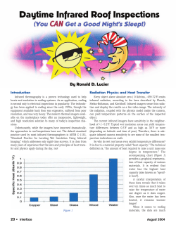 Daytime Infrared Roof Inspections (You Can Get a Good Night`s