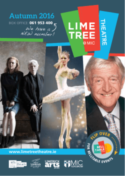 Autumn 2016 - Lime Tree Theatre