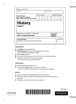 History - Edexcel