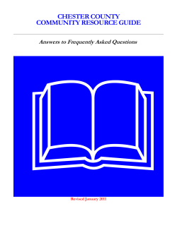 chester county community resource guide