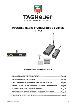impulses radio transmission system hl 630