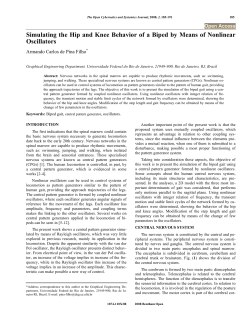 Simulating the Hip and Knee Behavior of a Biped by Means of