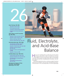 Fluid, Electrolyte, and Acid-Base Balance