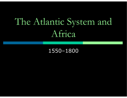 The Atlantic System and Africa