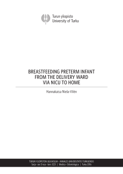breastfeeding preterm infant from the delivery ward via nicu