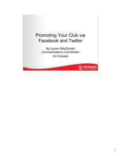 Promoting Your Club via Twitter and Facebook