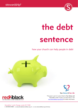 the debt sentence - Stewardship.org.uk