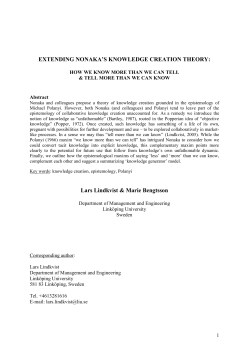 Lars Lindkvist - University of Warwick