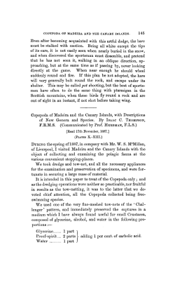 Copepoda of Madeira and the Canary Islands, with Descriptions of