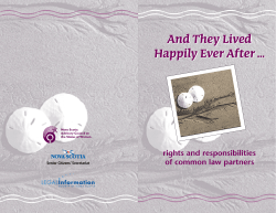 2004 Rights and Responsibilities of Common Law Partners