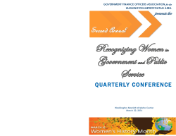 Second Annual - GFOA-WMA