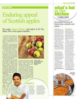 Enduring appeal of Scottish Apples