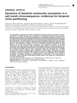 Dynamics of bacterial community succession in a salt