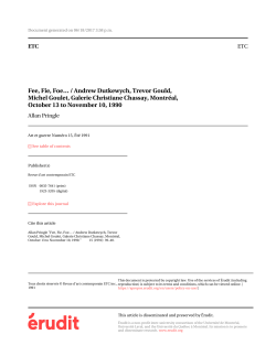 Fee, Fie, Foe&hellip; / Andrew Dutkewych, Trevor Gould, Michel Goulet