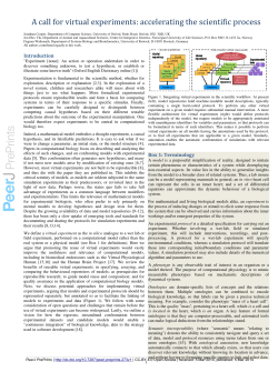 A call for virtual experiments: accelerating the scientific