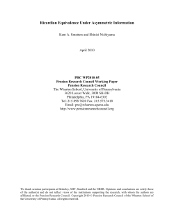 - Pension Research Council