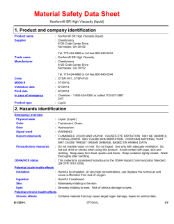 Material Safety Data Sheet