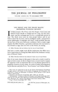 the journal of philosophy