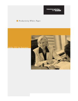 Productivity White Paper