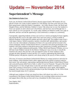 Superintendent`s Message
