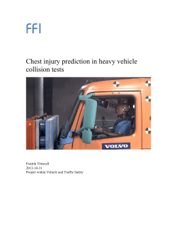 Chest injury prediction in heavy vehicle collision tests