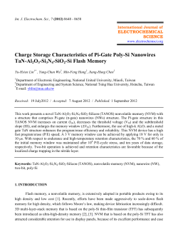 Charge Storage Characteristics of Pi-Gate Poly