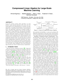 Compressed Linear Algebra for Large