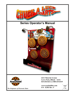 Series Operator`s Manual