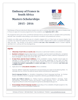 French Embassy Masters 2015