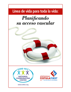 Planificando su acceso vascular - Fistula First