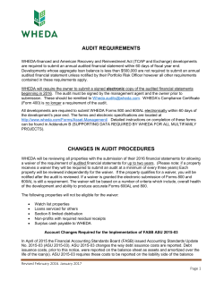 Audit Requirements