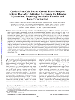Cardiac Stem Cells Possess Growth Factor