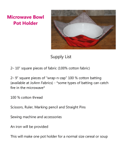 Microwave Bowl Pot Holder