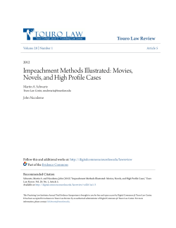 Impeachment Methods Illustrated - Digital Commons @ Touro Law