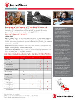 California - Save the Children