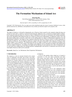 The Formation Mechanism of Island Arc