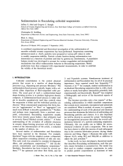 Sedimentation in flocculating colloidal suspensions