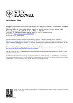 Secondary Succession and Summer Herbivory in a Subarctic