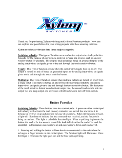 Xylem Switches Installation Instructions