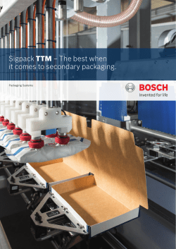 Sigpack TTM - Bosch Packaging Technology
